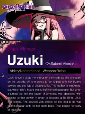 Jaquette Under Night In-Birth II: Character - Uzuki