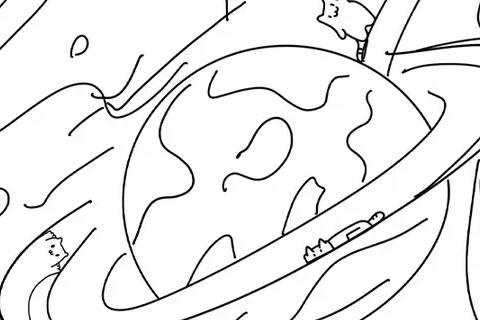 Jaquette 100 Space Cats